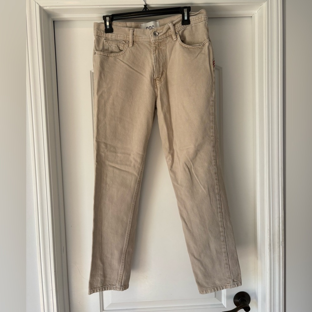 BDG Men's Beige Straight Jeans